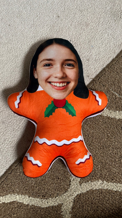 Gingerbread Man Custom Face Plush