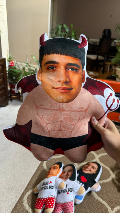Man Devil Custom Face Plush