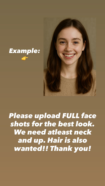 I Love You Custom Face Plush