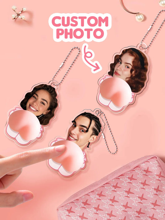 Custom Face Butt Keychain